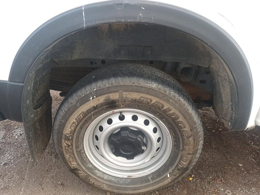 A Close Up of a Tire on a White Truck — South West 4WD Wreckers In Brisbane, QLD