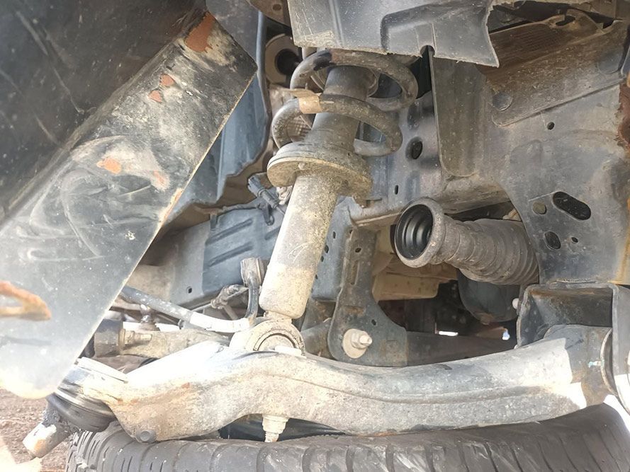 A Close Up of a Suspension System on a Car — South West 4WD Wreckers In Brisbane, QLD