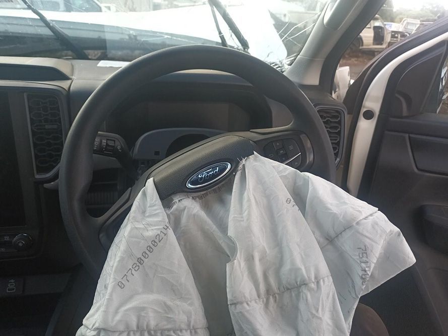 The Inside of a Ford Car with Airbag on the Steering Wheel — South West 4WD Wreckers In Brisbane, QLD