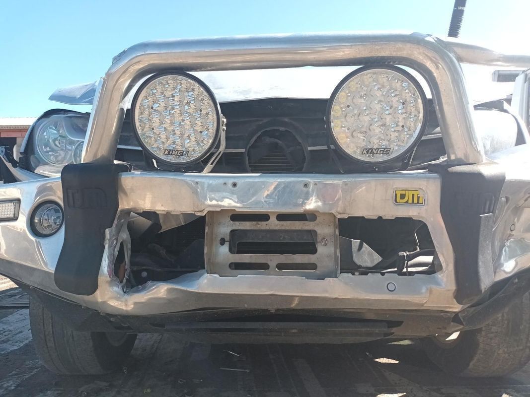 The Front of a Silver Truck with a Bumper and Lights on It — South West 4WD Wreckers In Brisbane, QLD