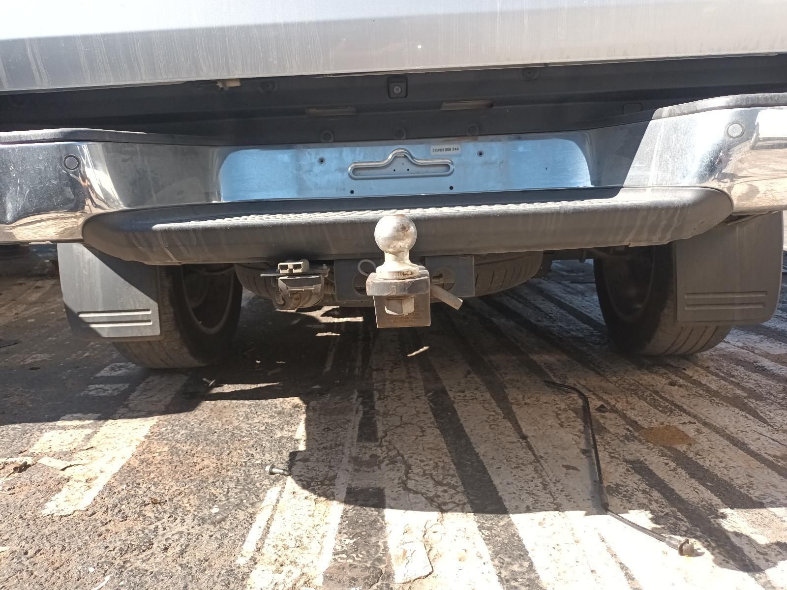 The Back of a Silver Truck with a Trailer Hitch Attached to It — South West 4WD Wreckers In Brisbane, QLD