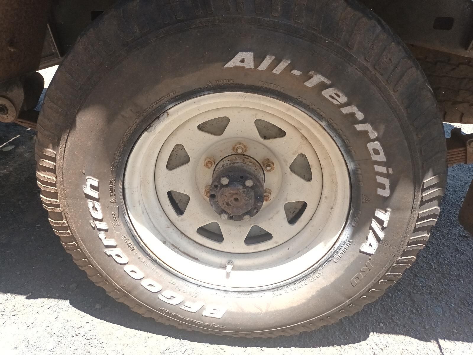 A Close Up of a Tire That Says All Terrain on It — South West 4WD Wreckers In Brisbane, QLD