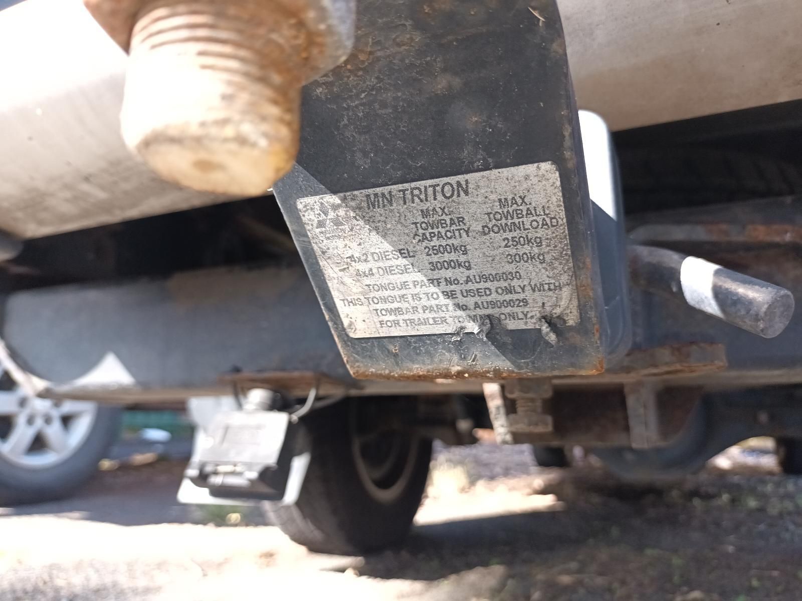 A Triton Trailer Hitch is Attached to the Back of a Truck — South West 4WD Wreckers In Brisbane, QLD