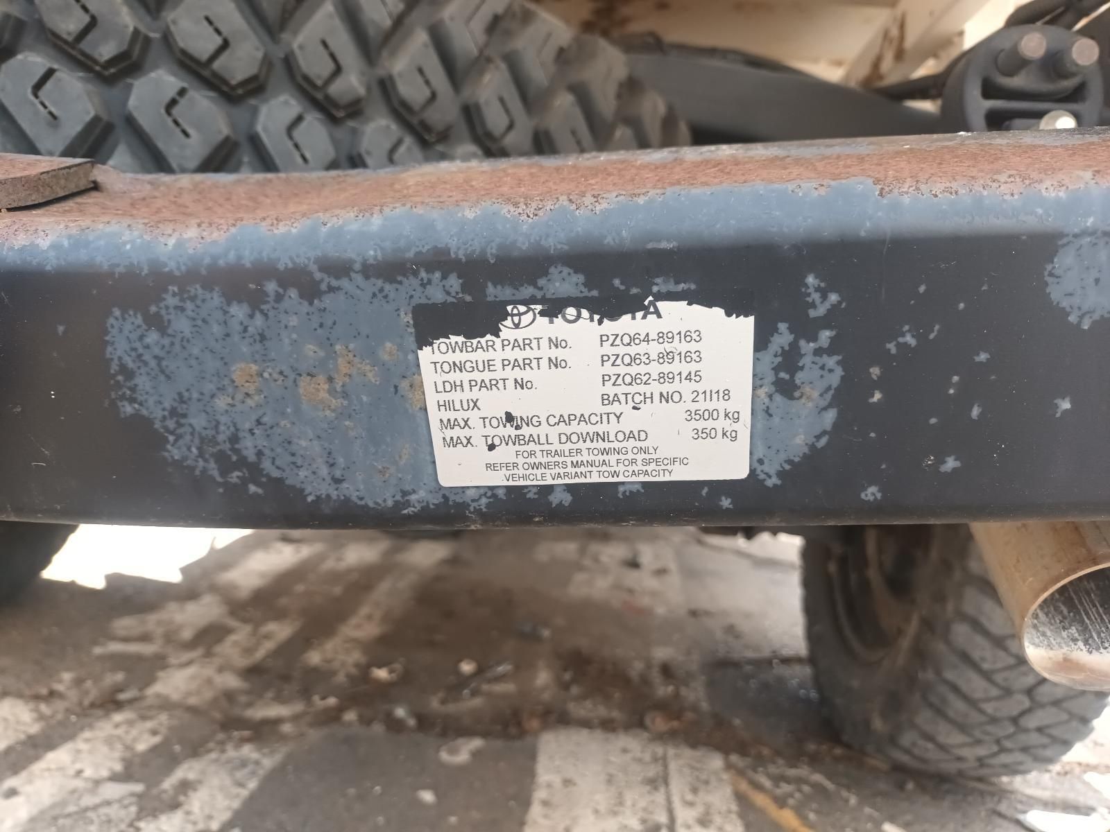A Close Up of the Back of a Truck with a Sticker on It — South West 4WD Wreckers In Brisbane, QLD