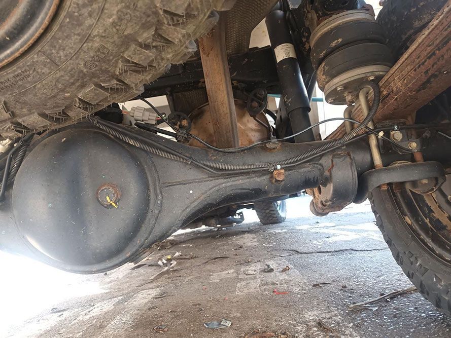 A Close Up of the Rear Axle of a Truck — South West 4WD Wreckers In Brisbane, QLD