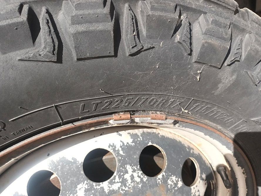A Close Up of a Tire with the Letters Lt on It — South West 4WD Wreckers In Brisbane, QLD