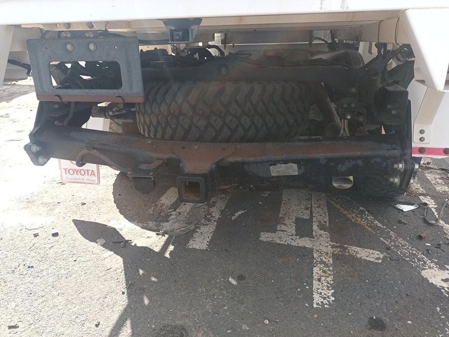The Rear End of a Truck with a Tire Attached to It — South West 4WD Wreckers In Brisbane, QLD