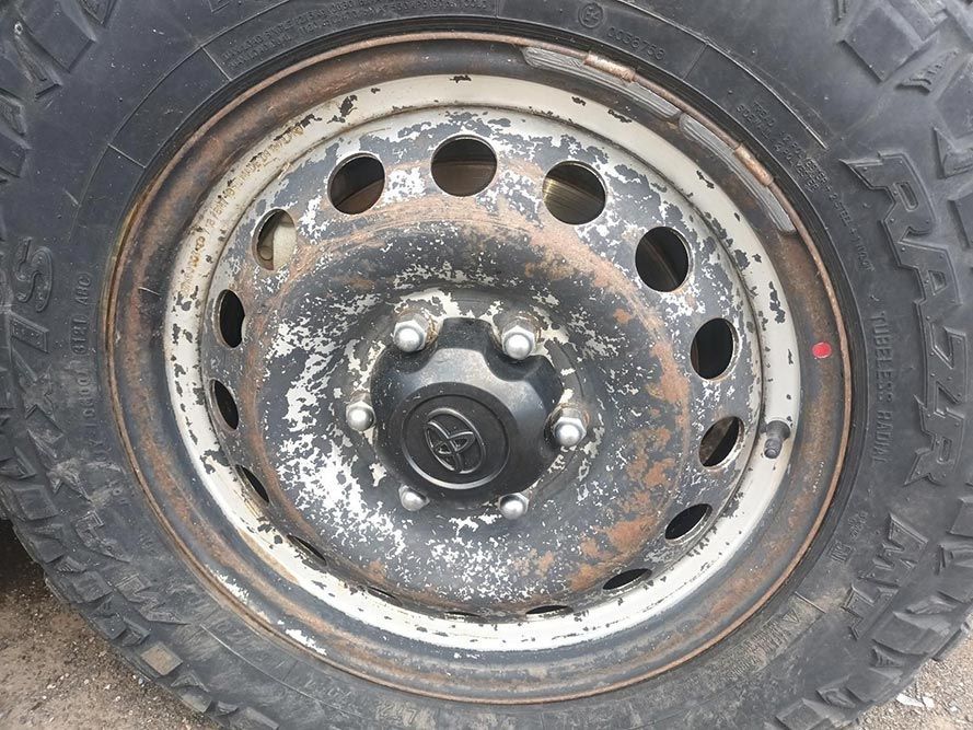 A Close Up of a Tire and Rim on a Car — South West 4WD Wreckers In Brisbane, QLD
