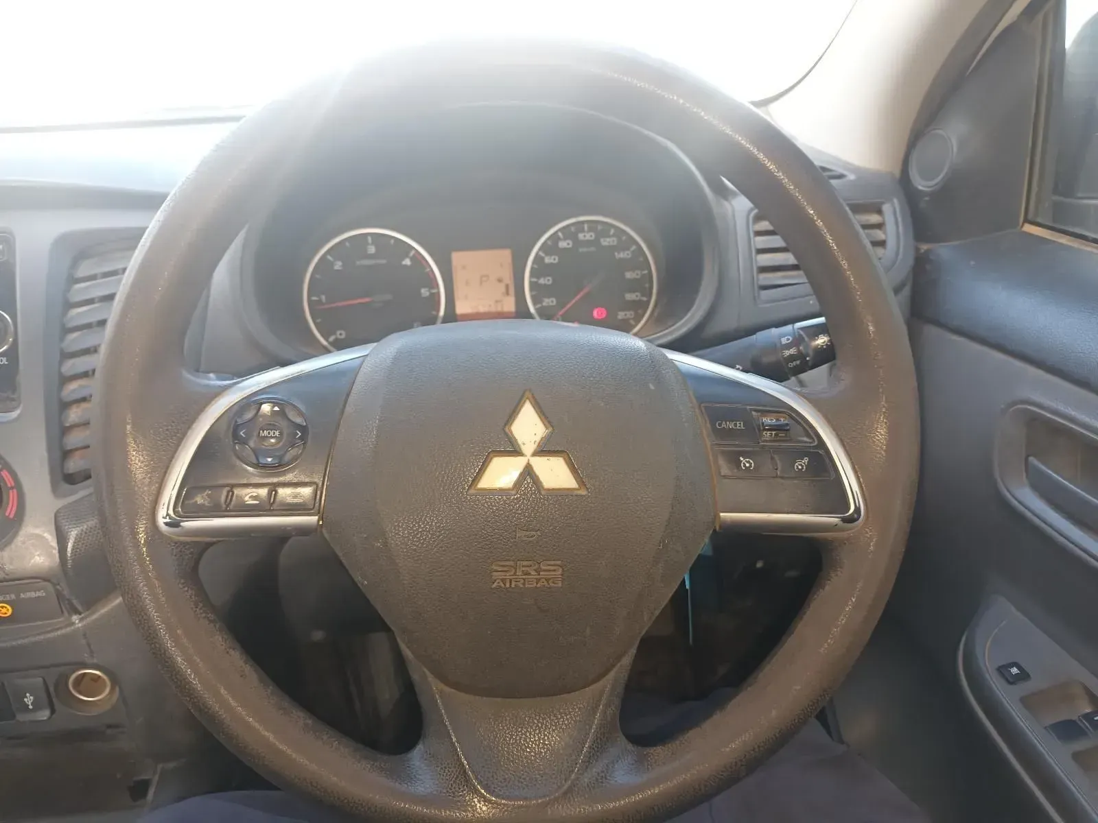 Mitsubishi Triton Steering Wheel, Black With Controls — South West 4WD Wreckers In Harristown, QLD