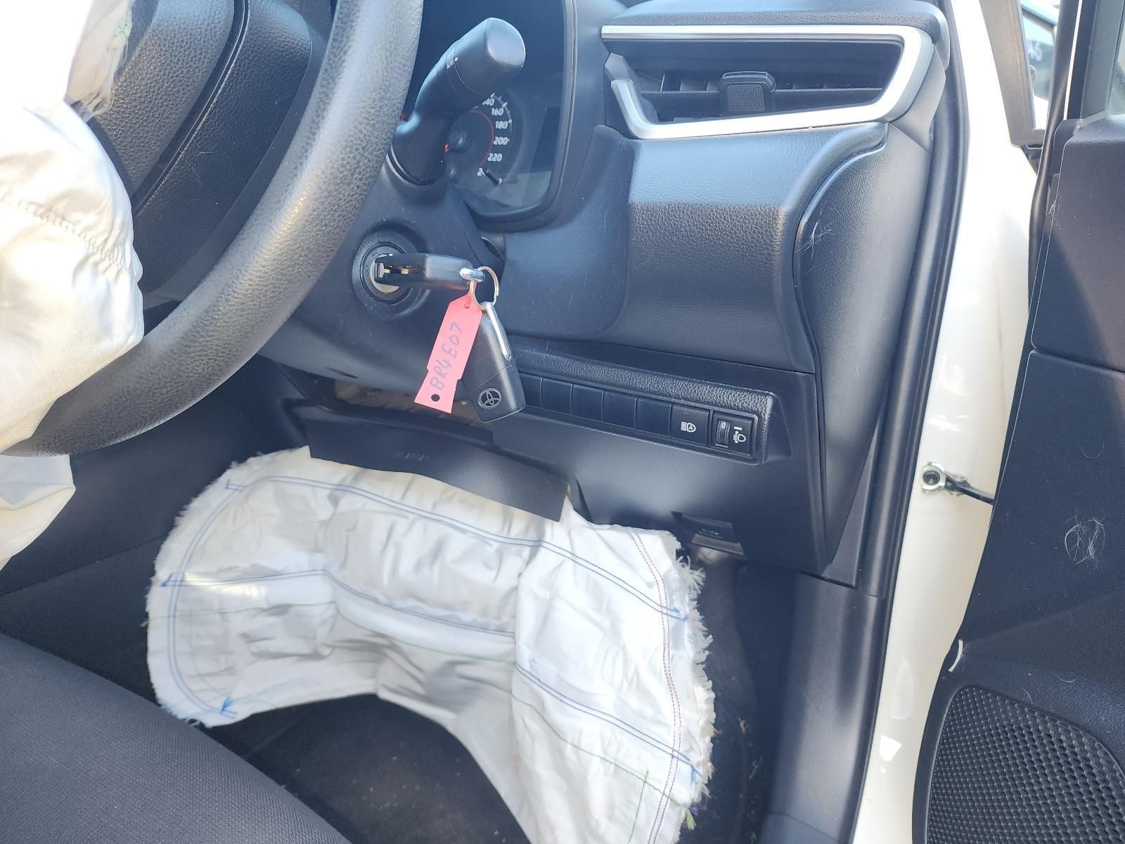 Car Interior With Deployed White Airbag — South West 4WD Wreckers In Harristown, QLD