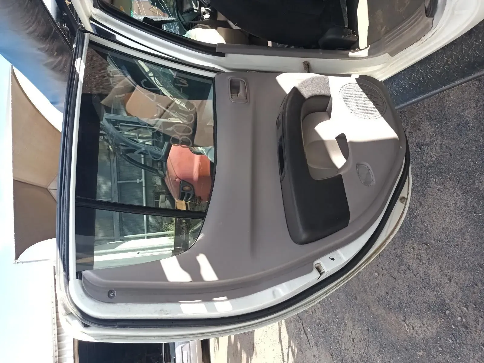 White Car Door, Open — South West 4WD Wreckers In Brisbane, QLD