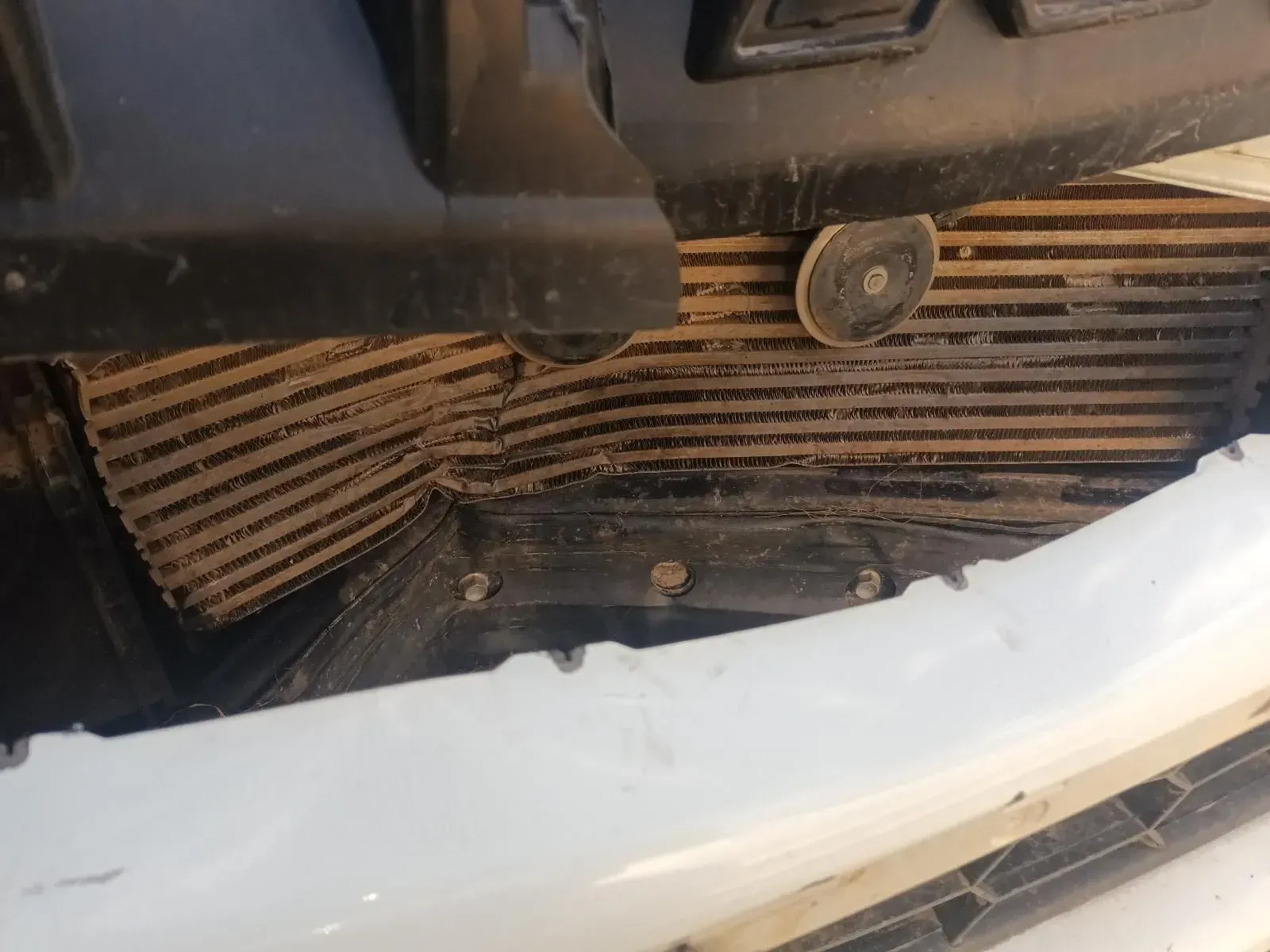 Close-up of a Damaged Car Radiator — South West 4WD Wreckers In Harristown, QLD