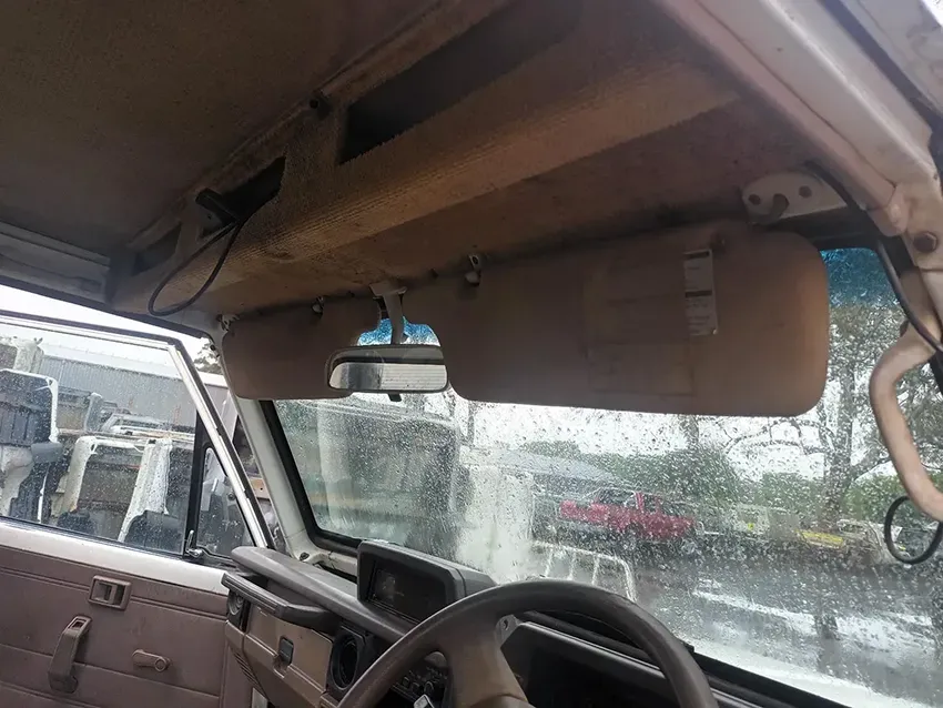 The Inside of a Car With a Sun Visor and a Steering Wheel — South West 4WD Wreckers In Brisbane, QLD
