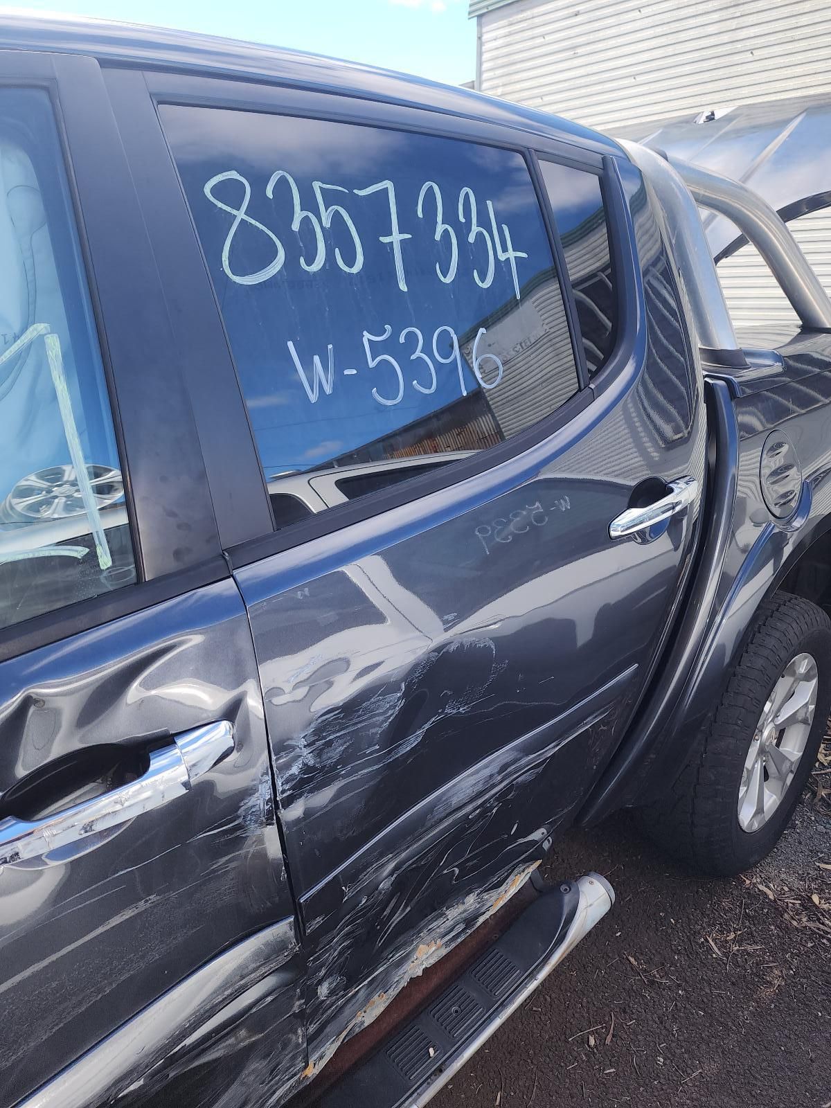 Damaged Dark Blue SUV — South West 4WD Wreckers In Harristown, QLD