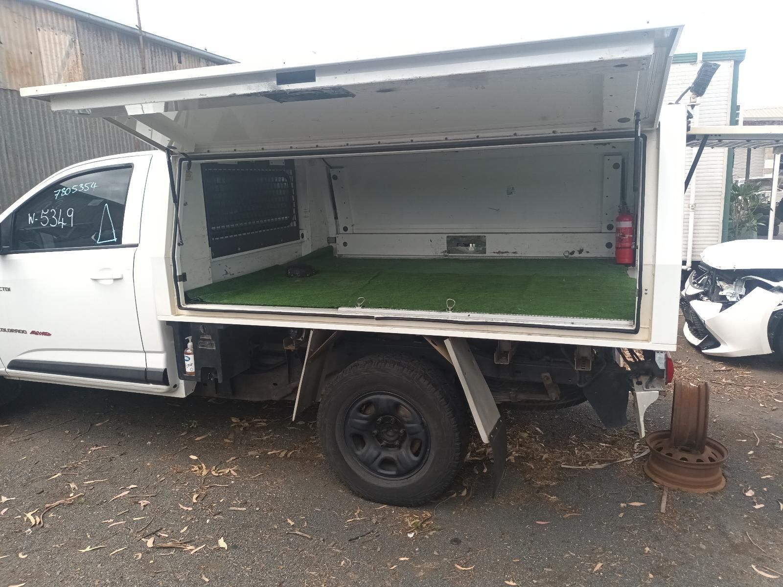 White Truck with Open Side Compartment — South West 4WD Wreckers In Harristown, QLD