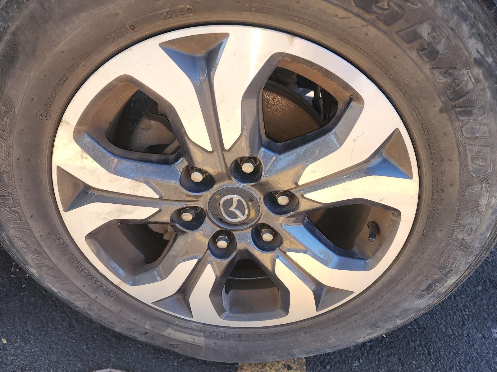 Close-up of a Car’s Alloy Wheel With a Mazda Logo — South West 4WD Wreckers In Harristown, QLD