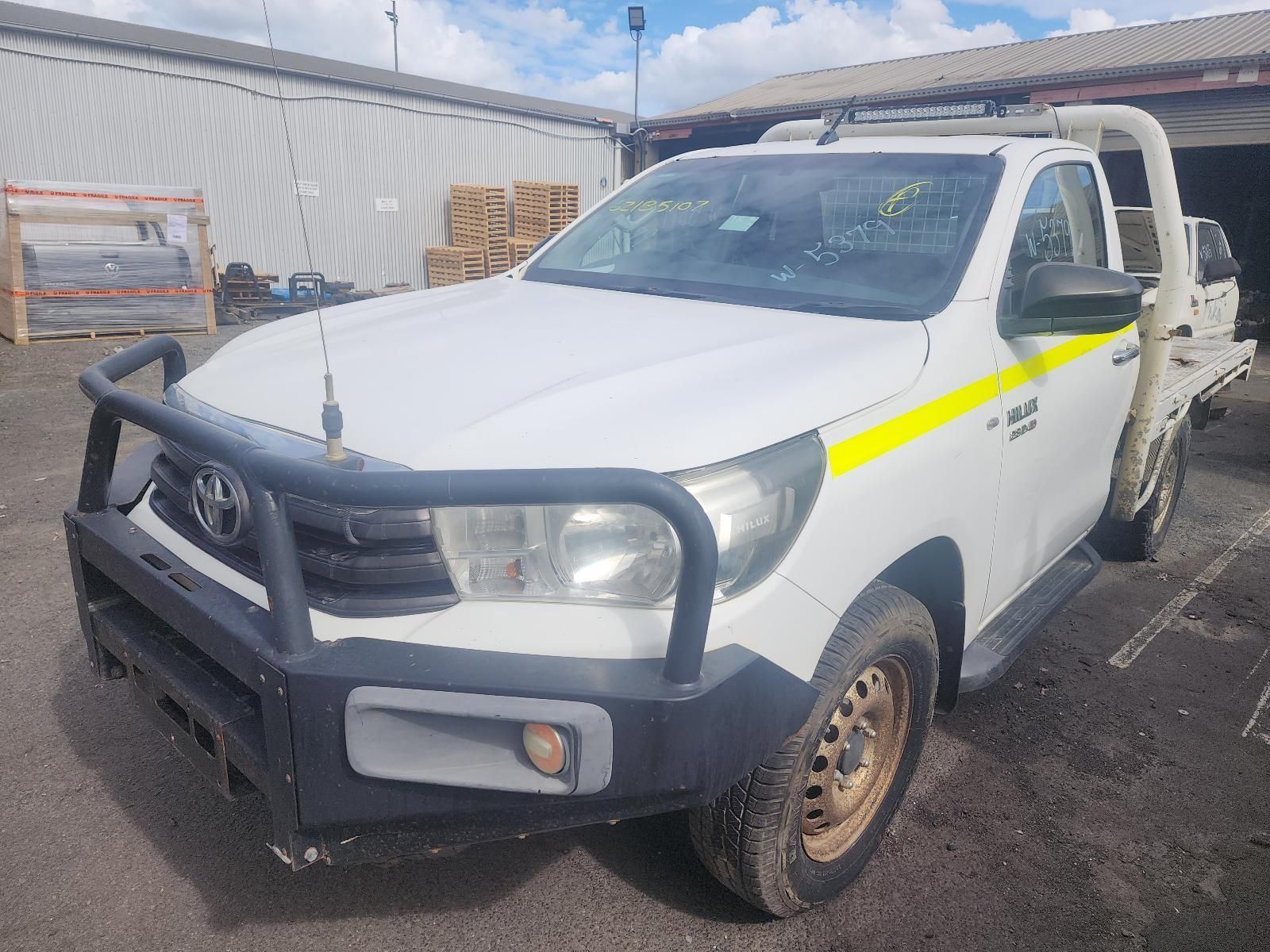 White Utility Pickup Truck With Bull Bar — South West 4WD Wreckers In Harristown, QLD