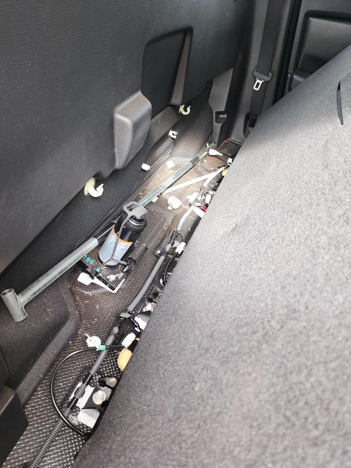 Car Interior With Exposed Wiring and Debris — South West 4WD Wreckers In Harristown, QLD