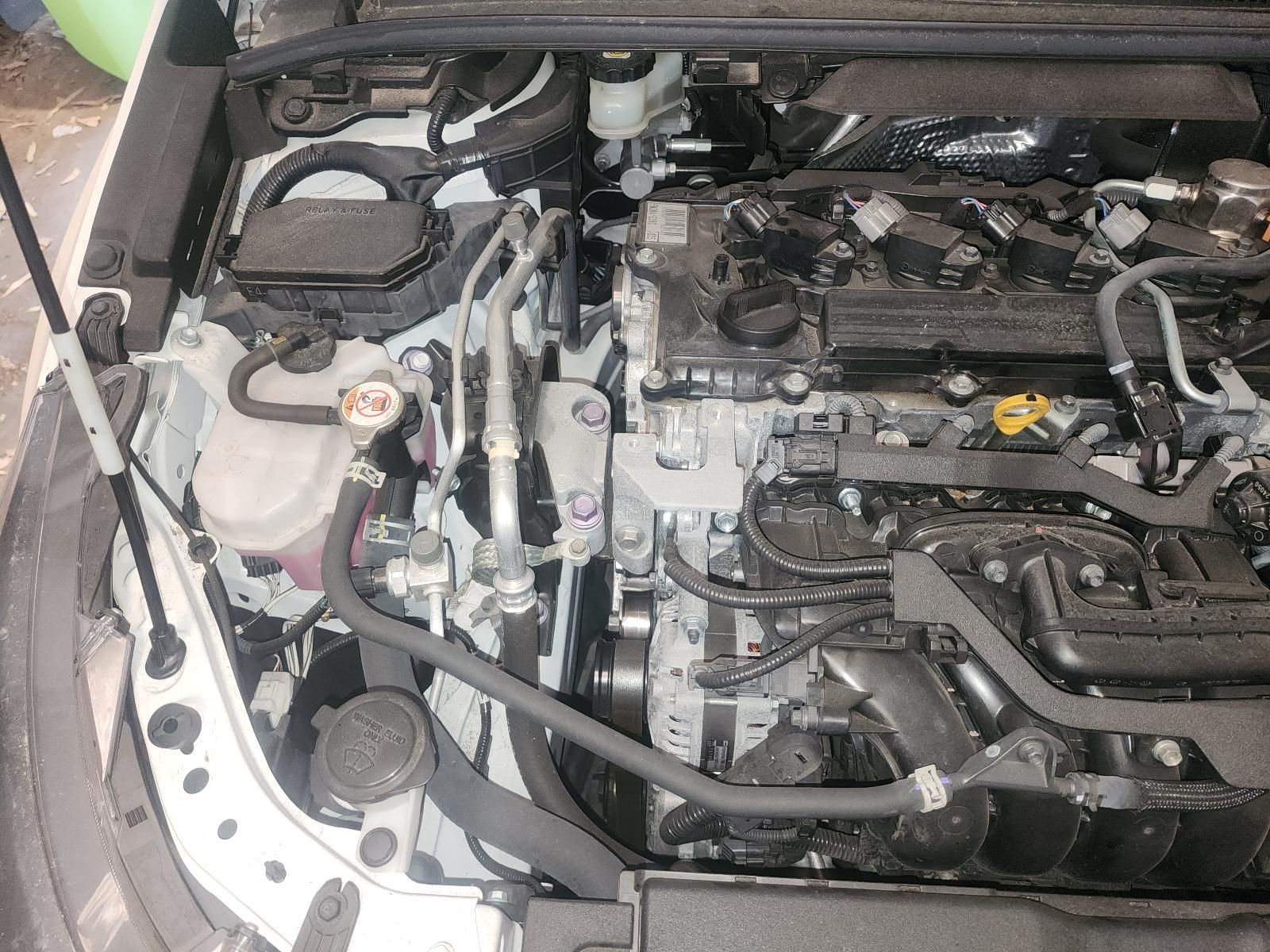 Open Car Engine Bay With Exposed Components — South West 4WD Wreckers In Harristown, QLD