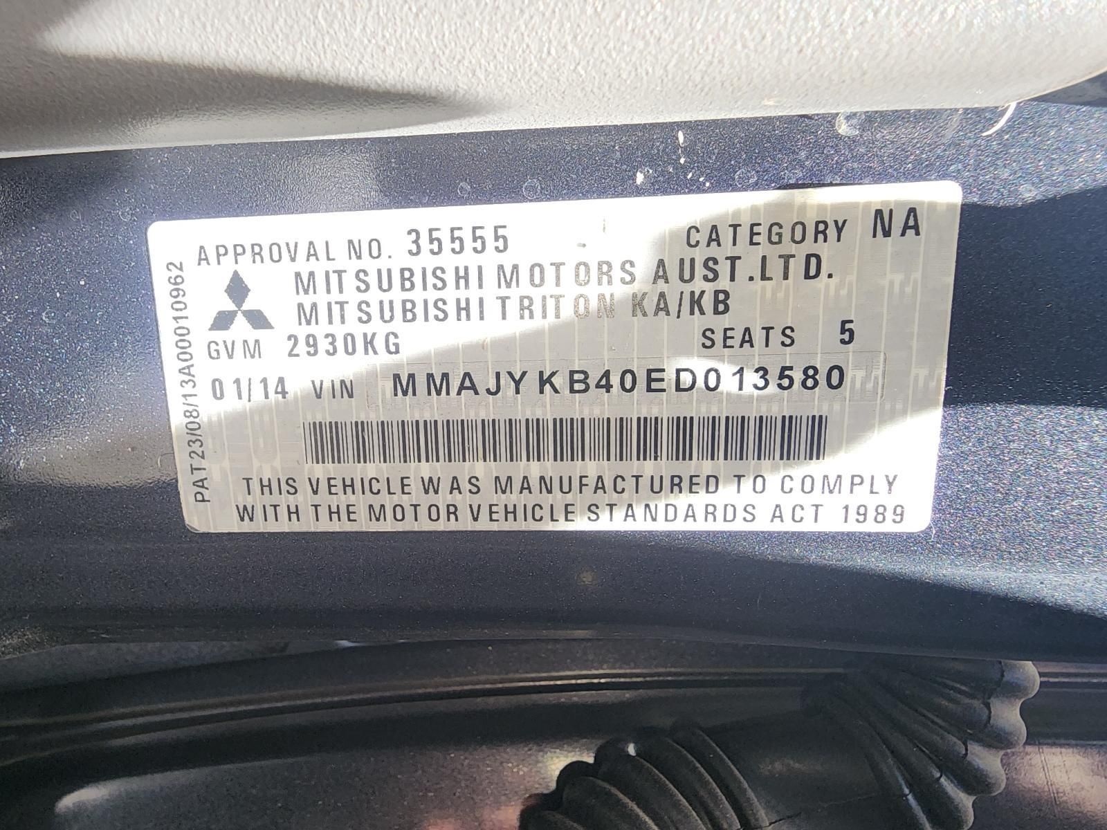 Close-up of a Vehicle Compliance Label Showing Approval — South West 4WD Wreckers In Harristown, QLD