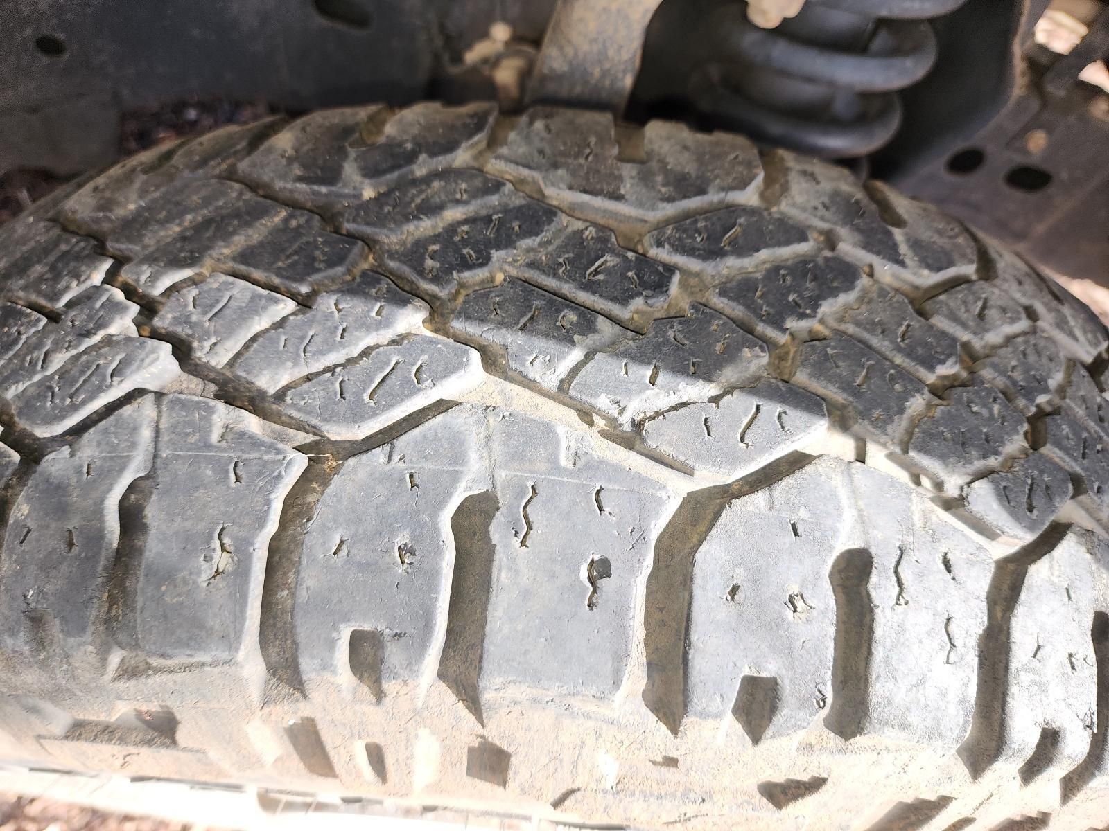 Close-up of a Worn Off-road Tire Tread on a Vehicle — South West 4WD Wreckers In Harristown, QLD