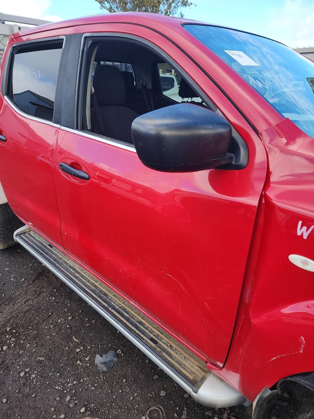 Red Pickup Truck With Black Side Mirror — South West 4WD Wreckers In Harristown, QLD