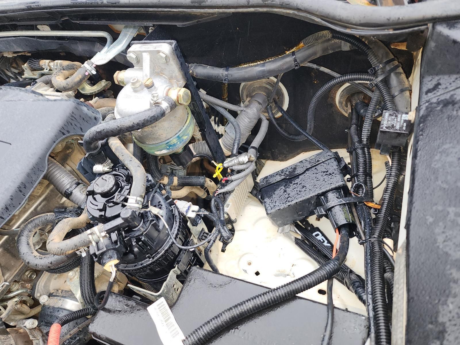 Damaged Car Engine Bay With Exposed Wiring — South West 4WD Wreckers In Harristown, QLD