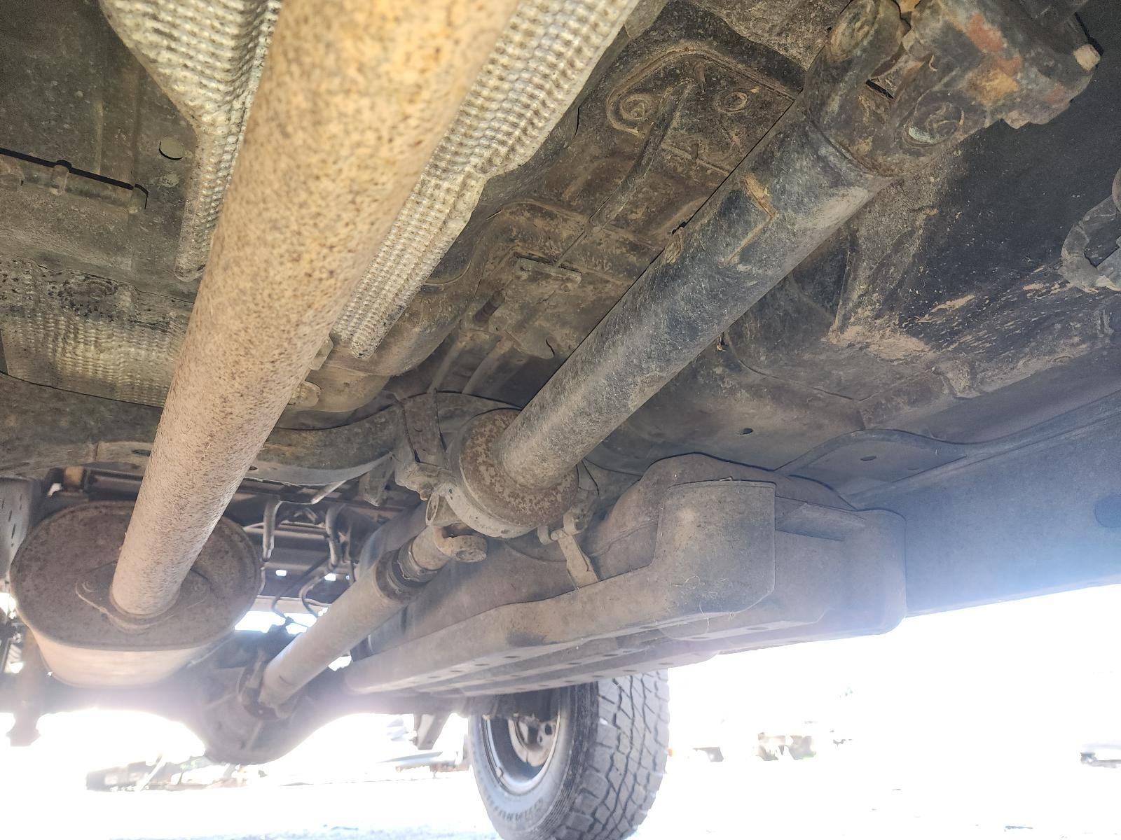 Undercarriage of a Vehicle Showing Exhaust Pipes — South West 4WD Wreckers In Harristown, QLD