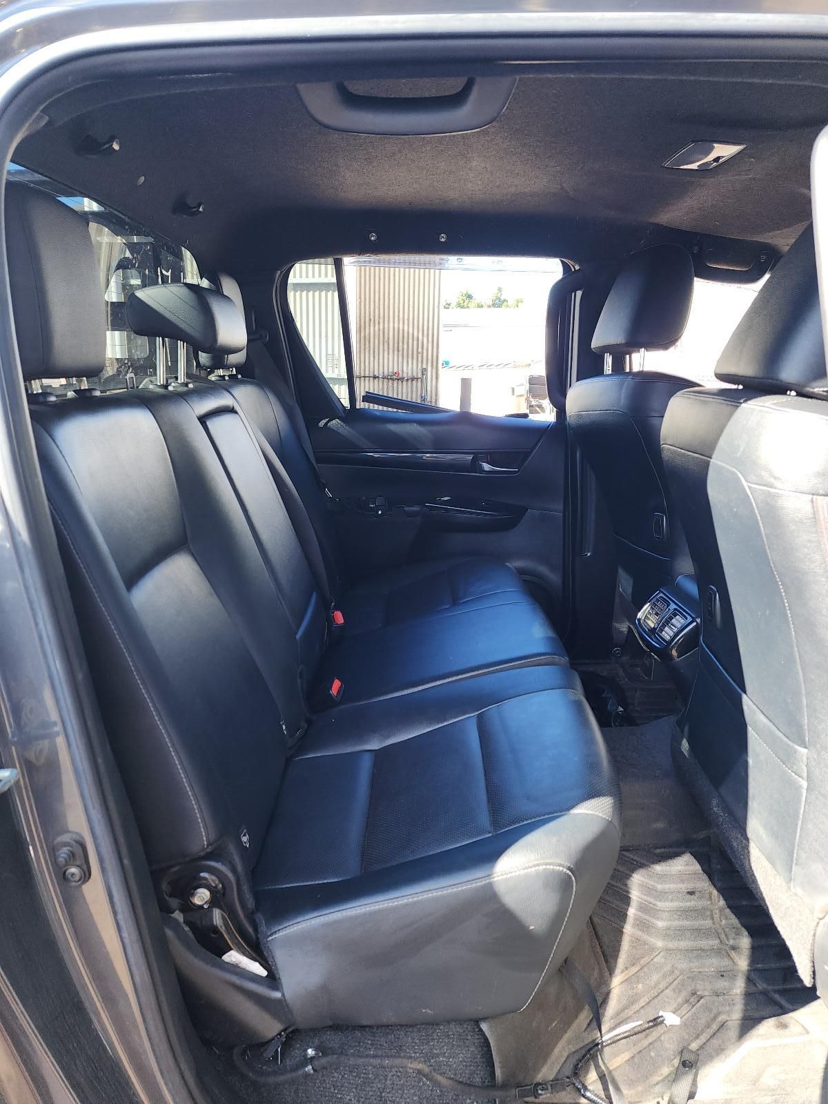 Interior of a Black SUV With Folded Seats — South West 4WD Wreckers In Harristown, QLD