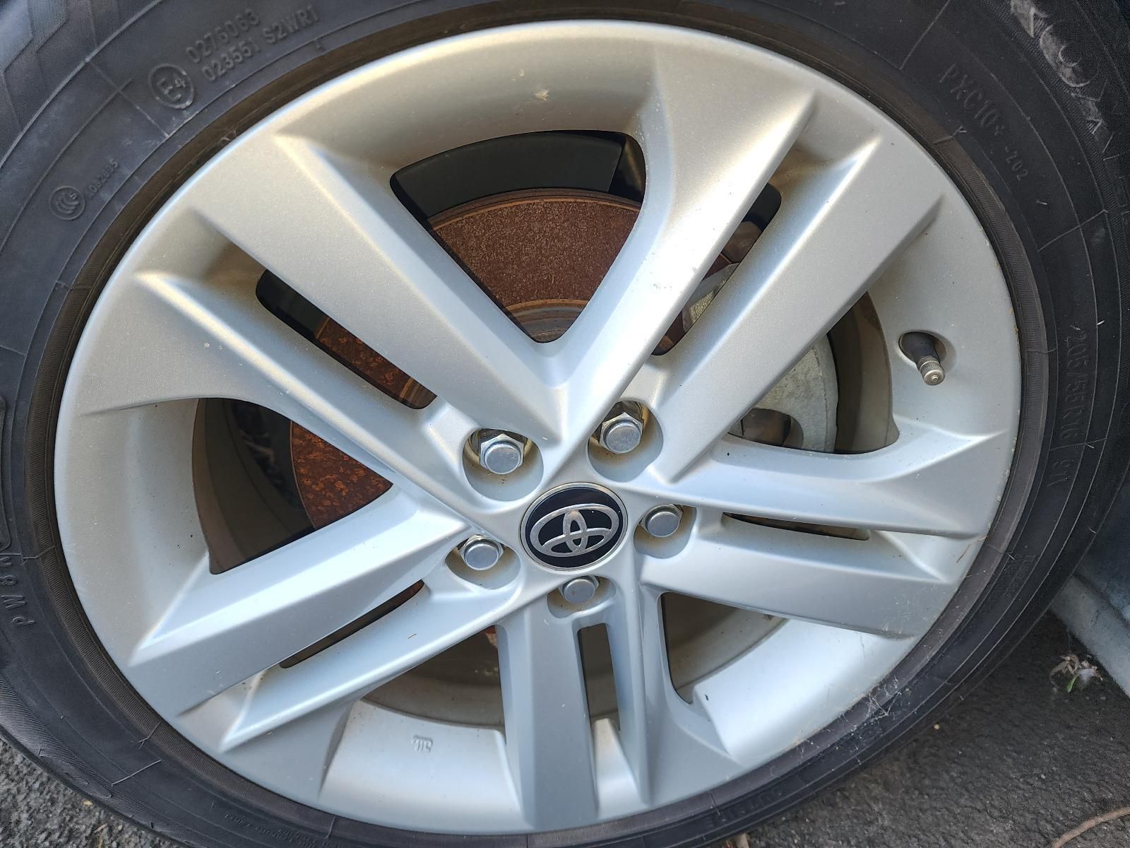Close-up of a Silver Toyota Alloy Wheel — South West 4WD Wreckers In Harristown, QLD