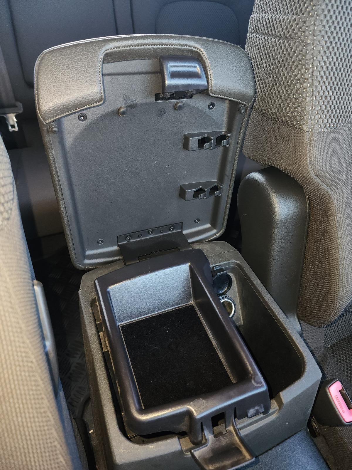 Opened Car Seat Armrest Storage Compartment — South West 4WD Wreckers In Harristown, QLD