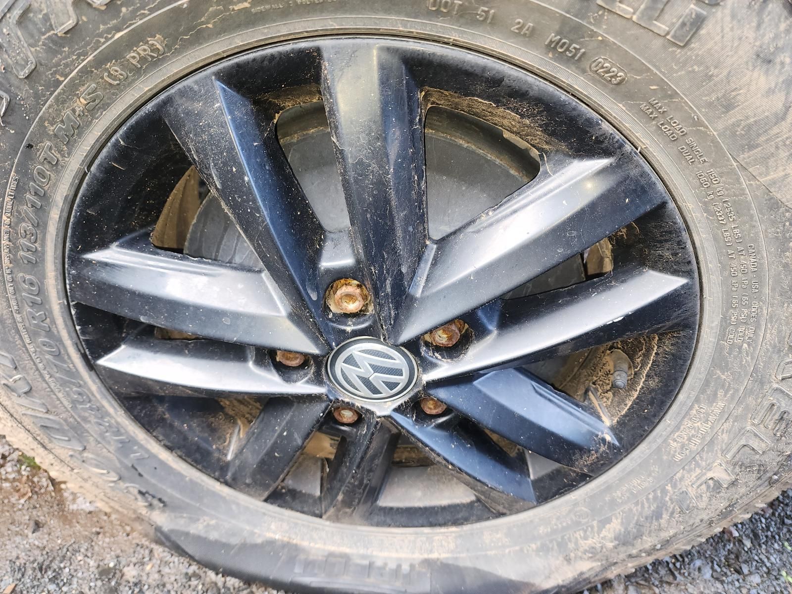 Damaged Volkswagen Car Wheel — South West 4WD Wreckers In Harristown, QLD
