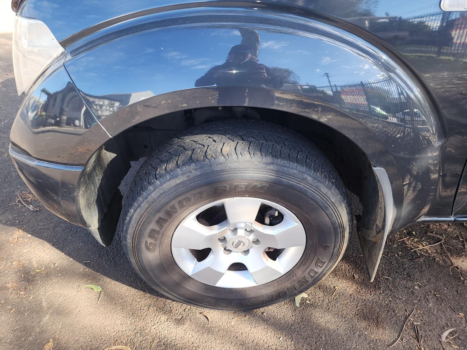 Close-up of a Car’s Front Wheel — South West 4WD Wreckers In Harristown, QLD