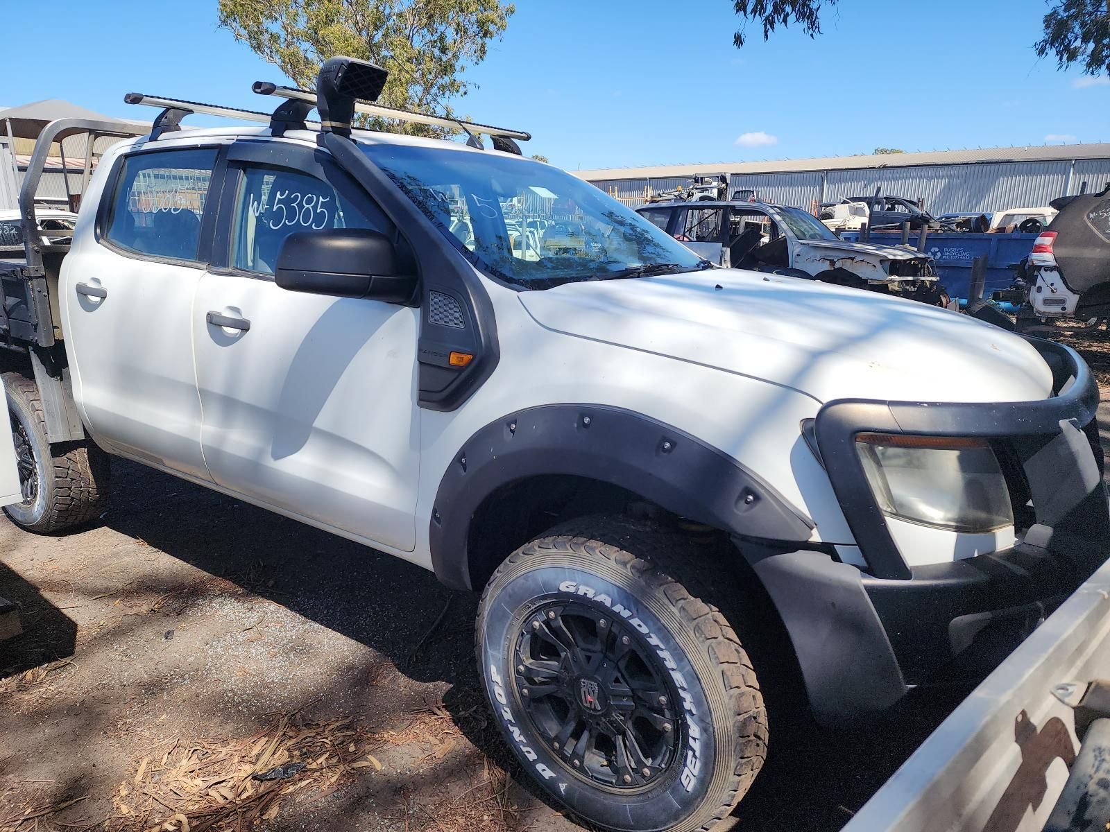 White Off-road Pickup Truck — South West 4WD Wreckers In Harristown, QLD