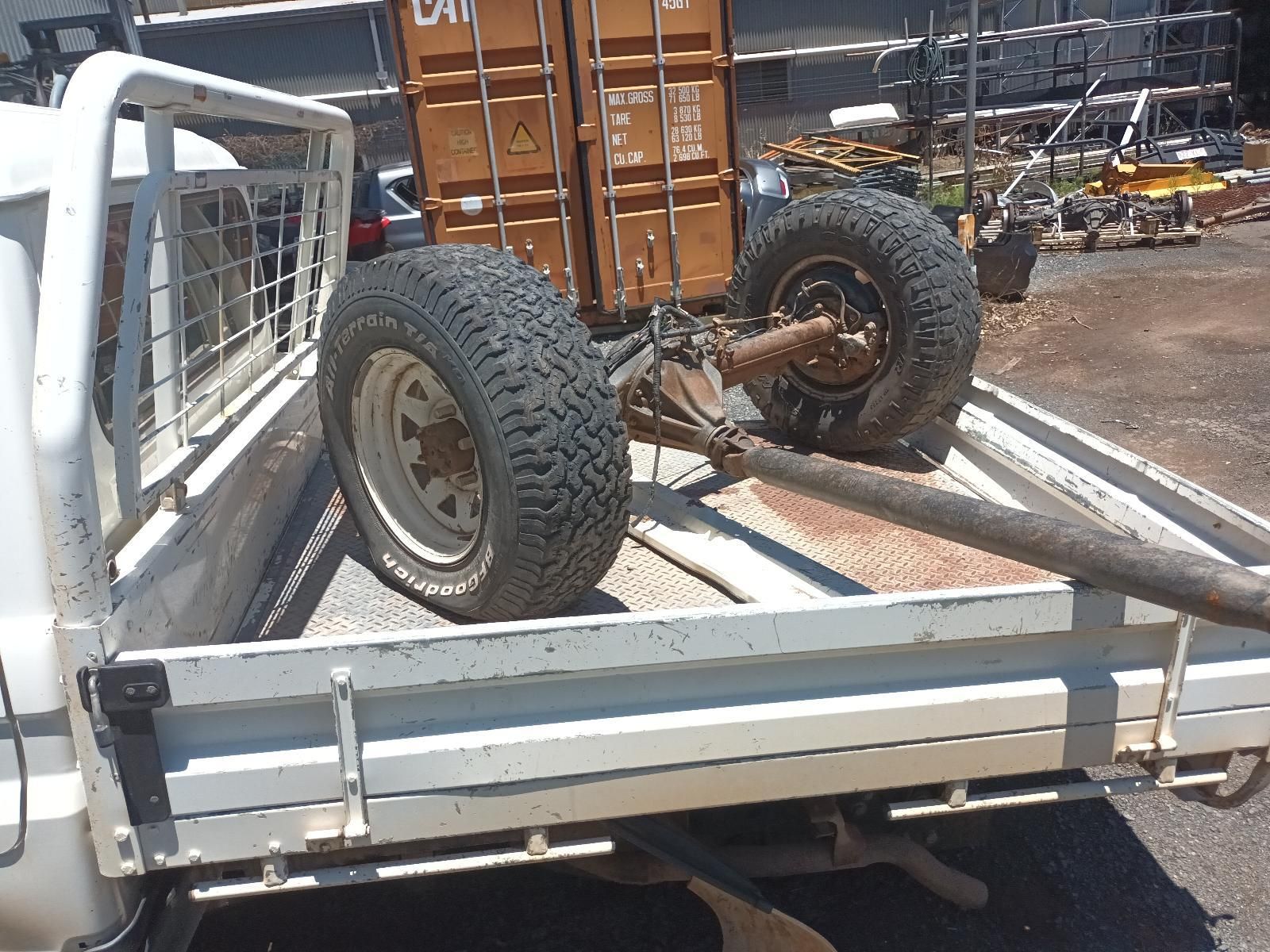 Off-Road Buggy Chassis on A Trailer, with Two Large Tyres — South West 4WD Wreckers In Harristown, QLD