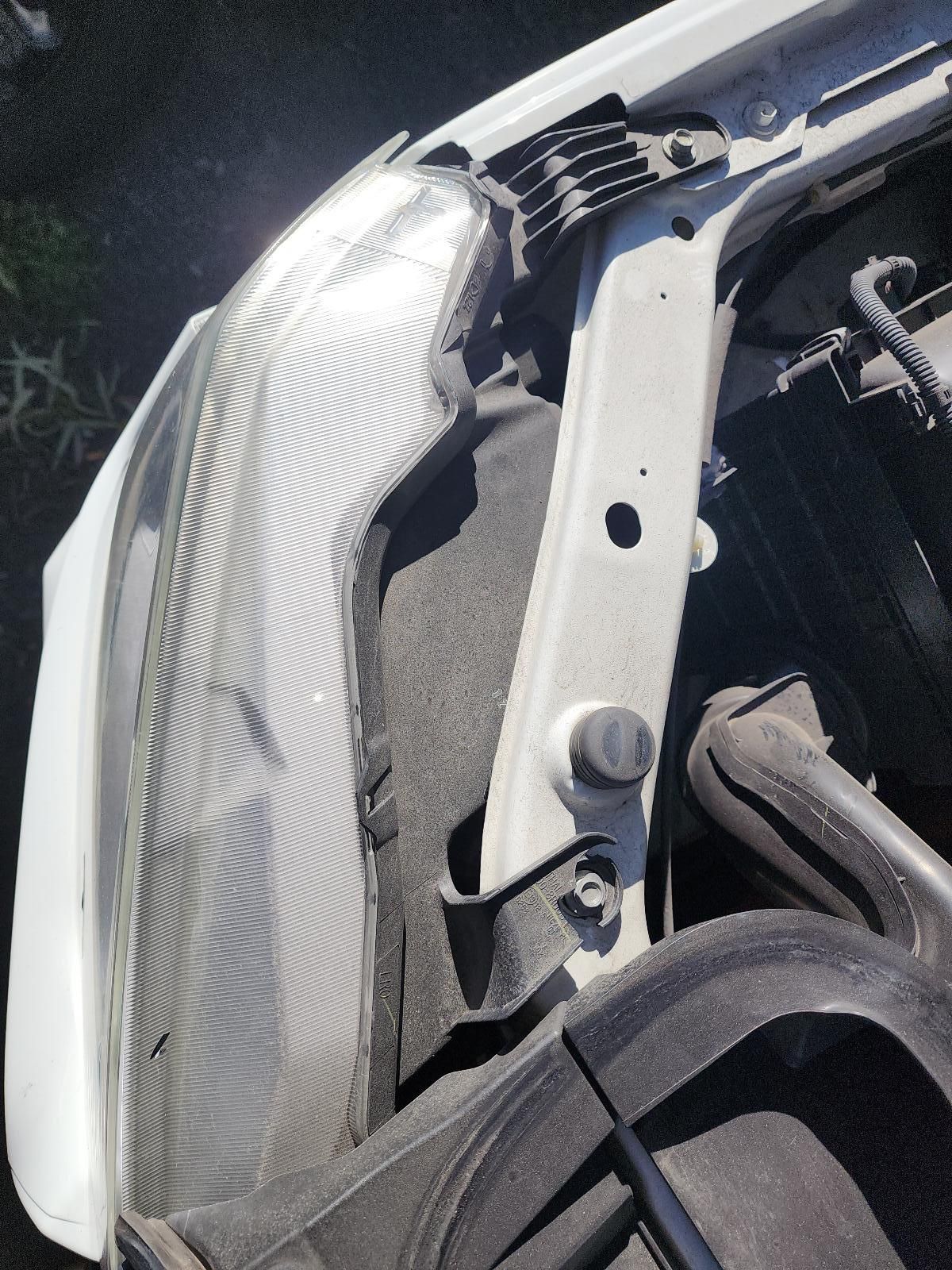 Close-up of a Damaged Car Front End — South West 4WD Wreckers In Harristown, QLD