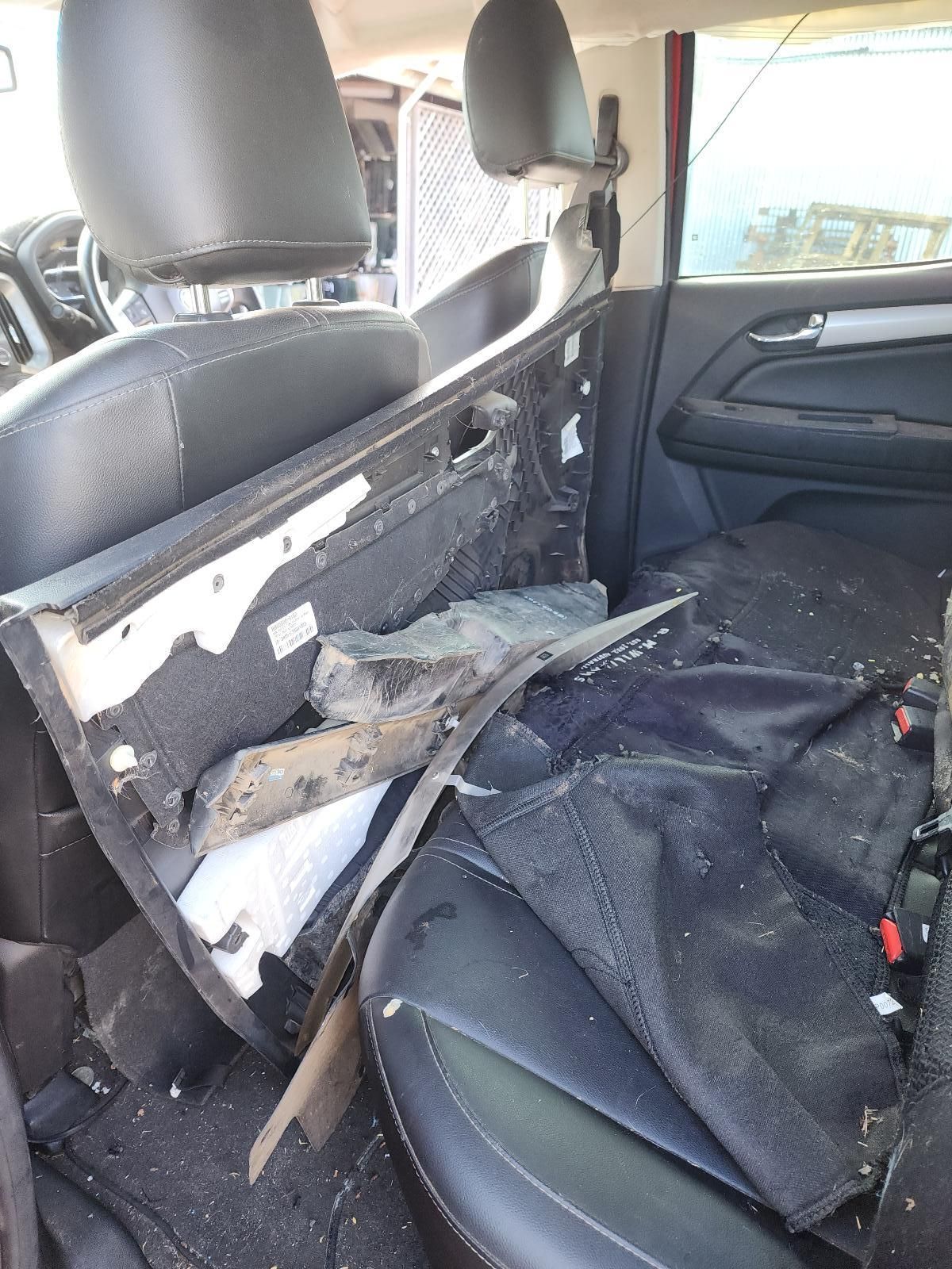 Damaged Car Back Seat With Torn Upholstery — South West 4WD Wreckers In Harristown, QLD
