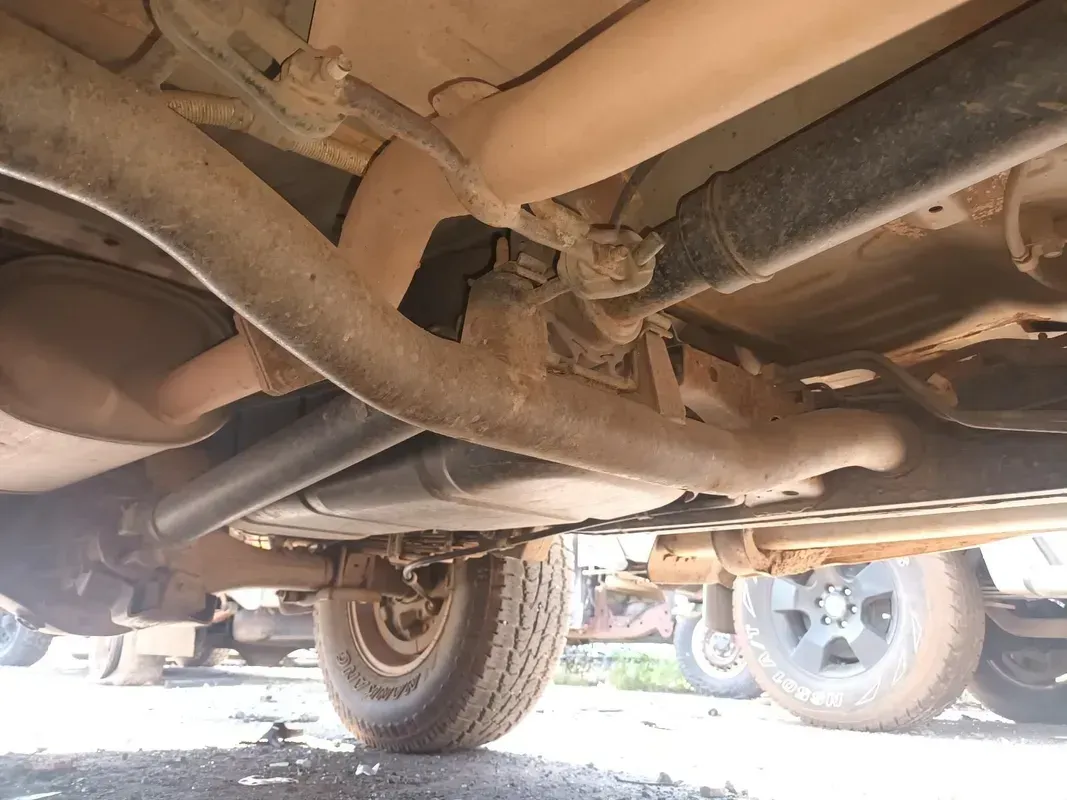 Undercarriage of a Vehicle Showing Exhaust Pipes — South West 4WD Wreckers In Harristown, QLD