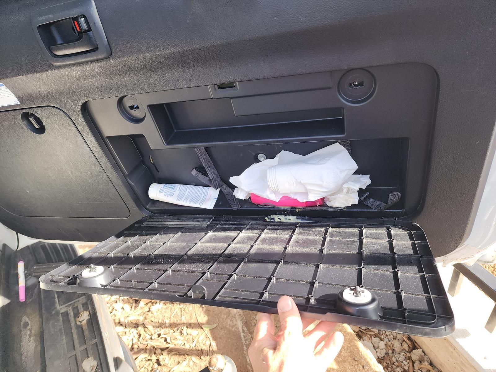 Open Glove Compartment — South West 4WD Wreckers In Harristown, QLD