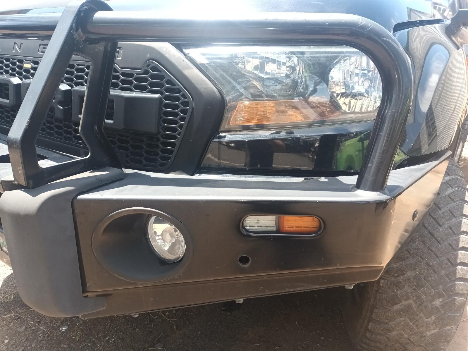 Front of A Black Off-Road Truck with A Heavy-Duty Bumper — South West 4WD Wreckers In Harristown, QLD