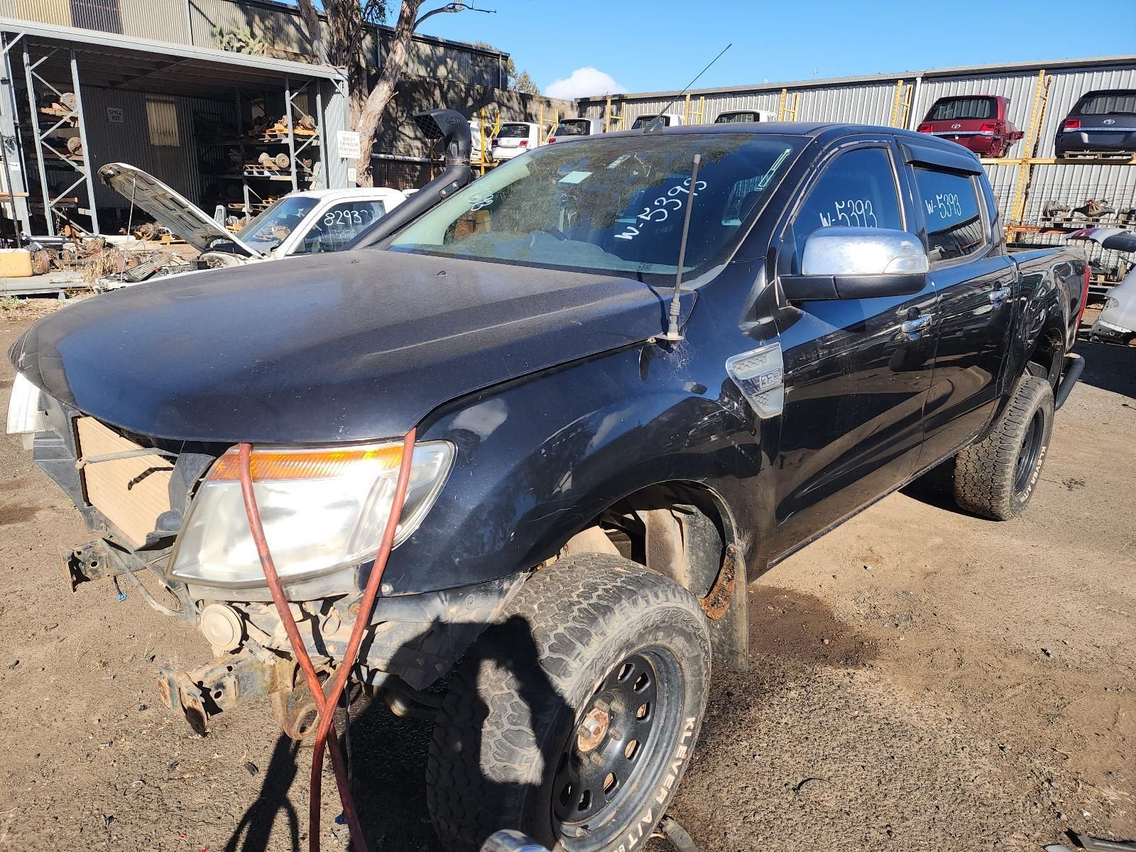 Black SUV With Front-end Damage — South West 4WD Wreckers In Harristown, QLD