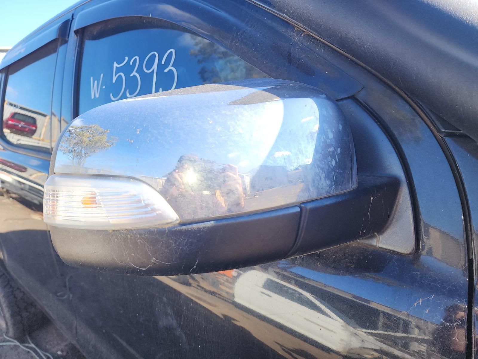 Close-up of a Black Car’s Side Mirror — South West 4WD Wreckers In Harristown, QLD