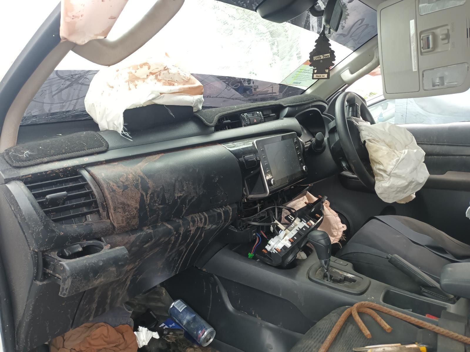 Burned Car Interior with Melted Dashboard — South West 4WD Wreckers In Harristown, QLD