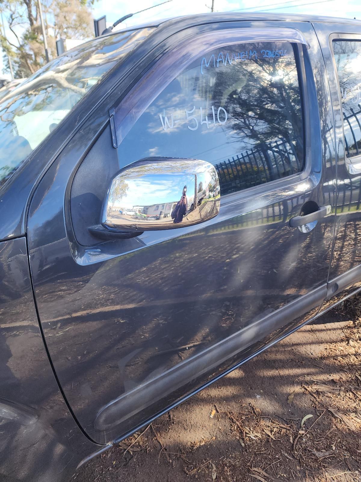 Dark Blue Pickup Truck Door — South West 4WD Wreckers In Harristown, QLD