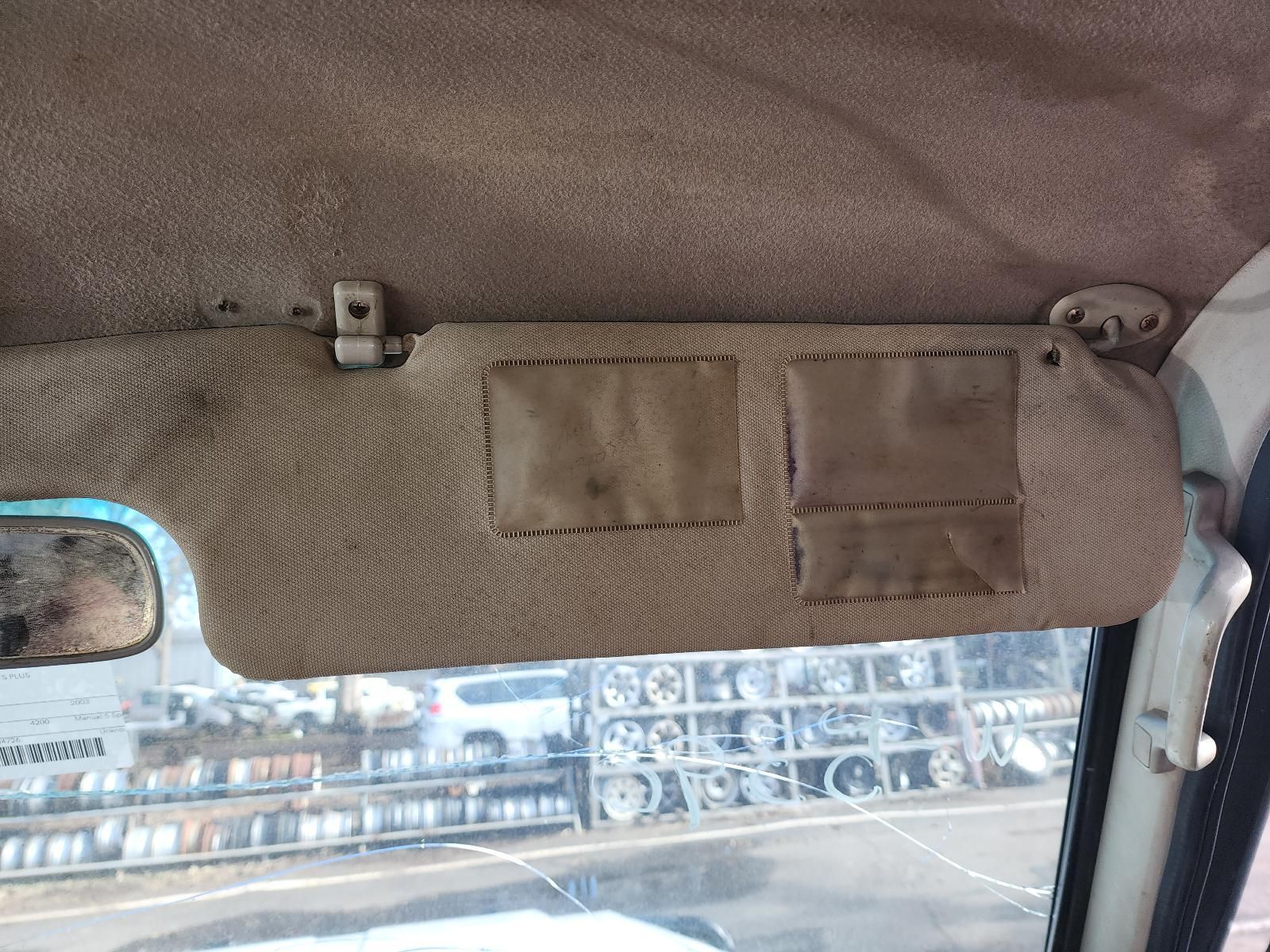 Car Visor With Two Stitched Fabric Pockets — South West 4WD Wreckers In Harristown, QLD