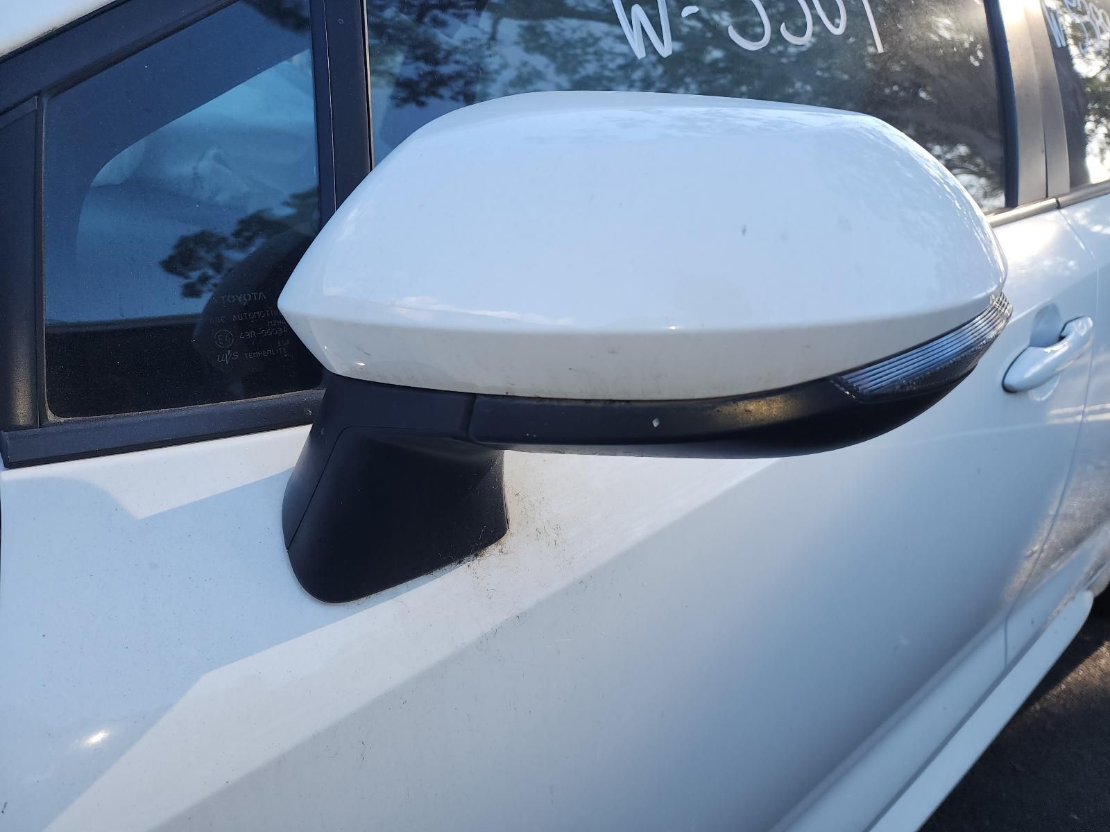 Close-up of a White Car Side Mirror on a White Vehicle — South West 4WD Wreckers In Harristown, QLD