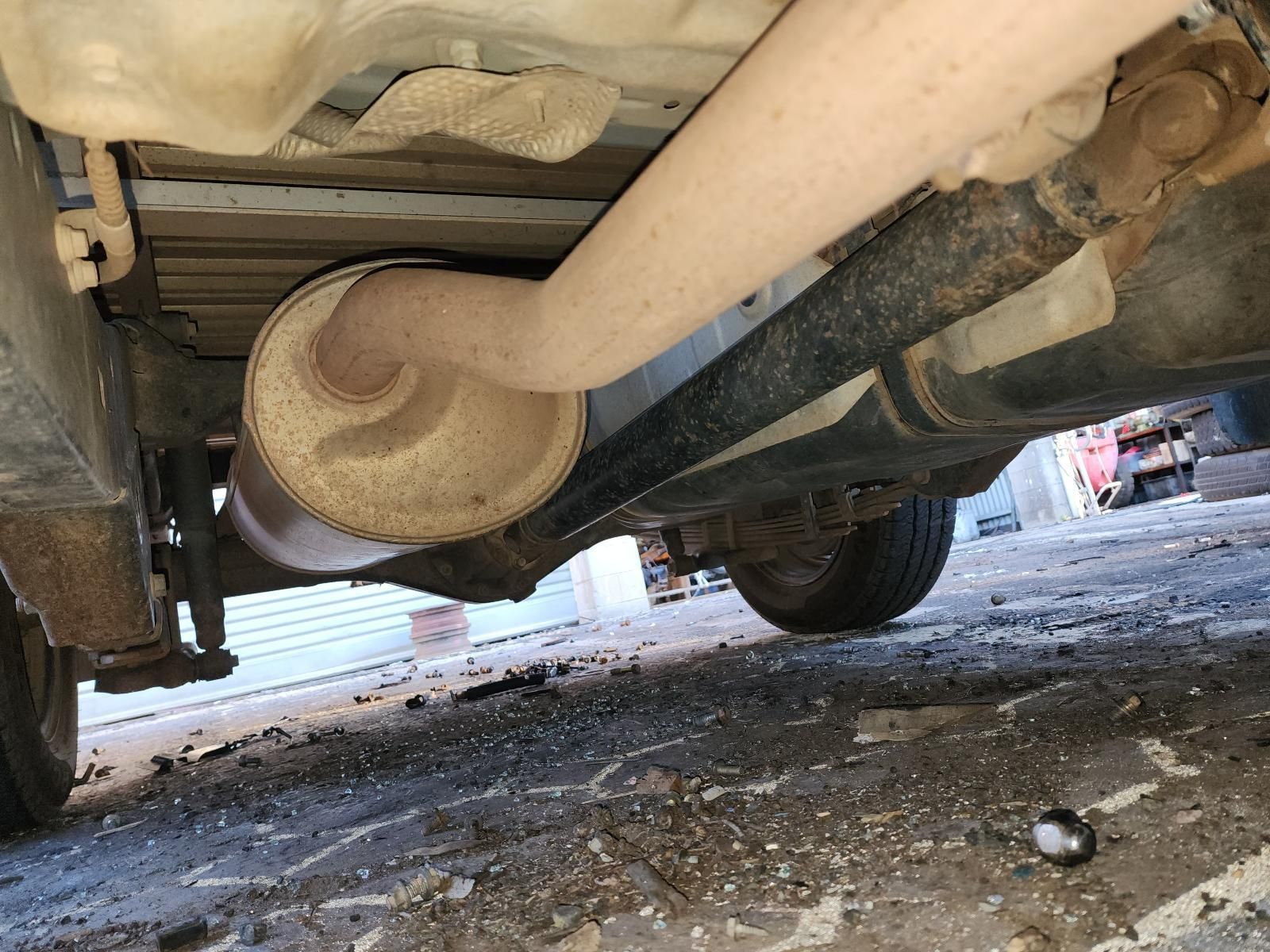 Undercarriage View of a Vehicle’s Exhaust — South West 4WD Wreckers In Harristown, QLD