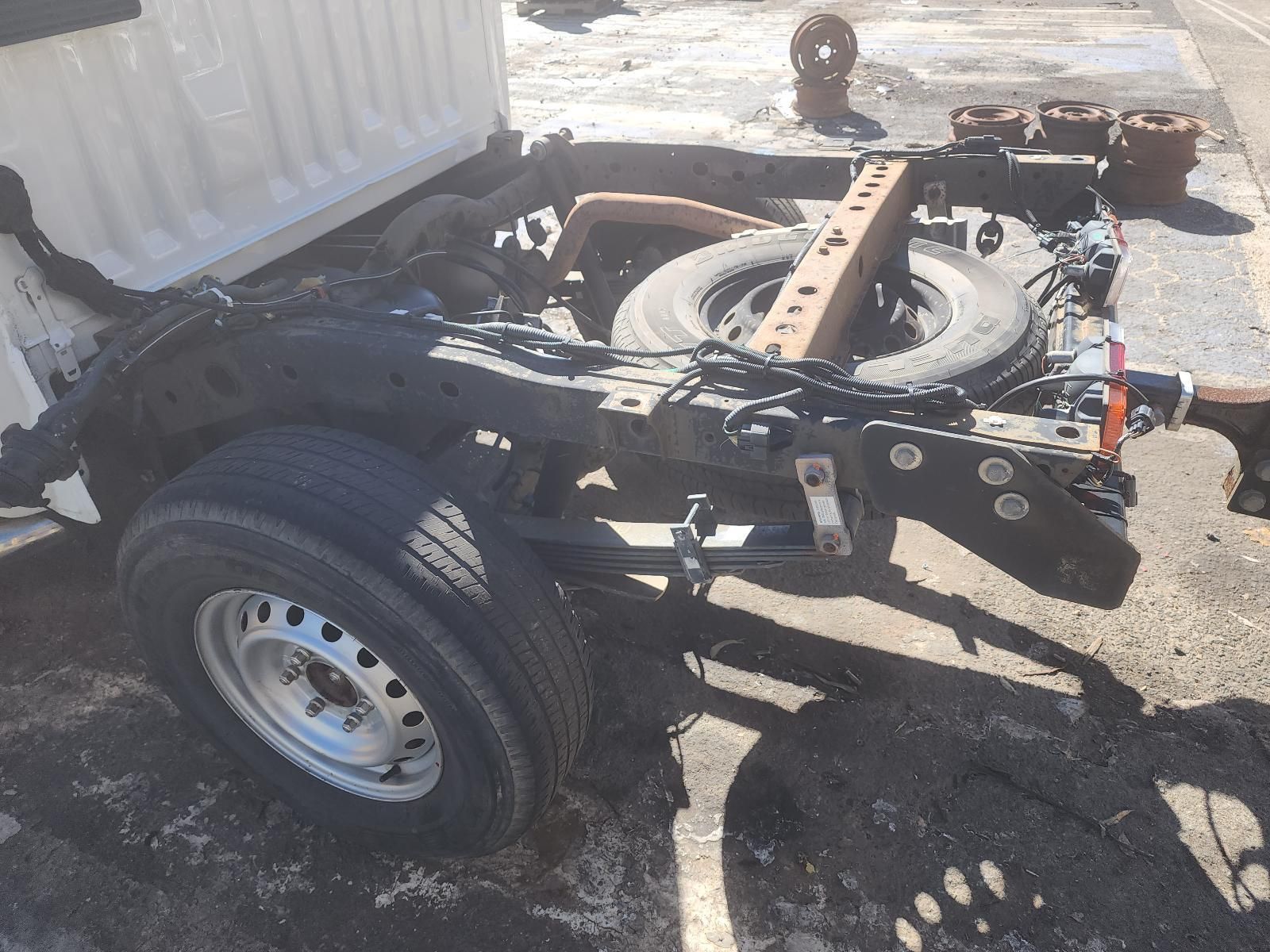 Trailer Chassis With Two Wheels and a Spare Tire — South West 4WD Wreckers In Harristown, QLD