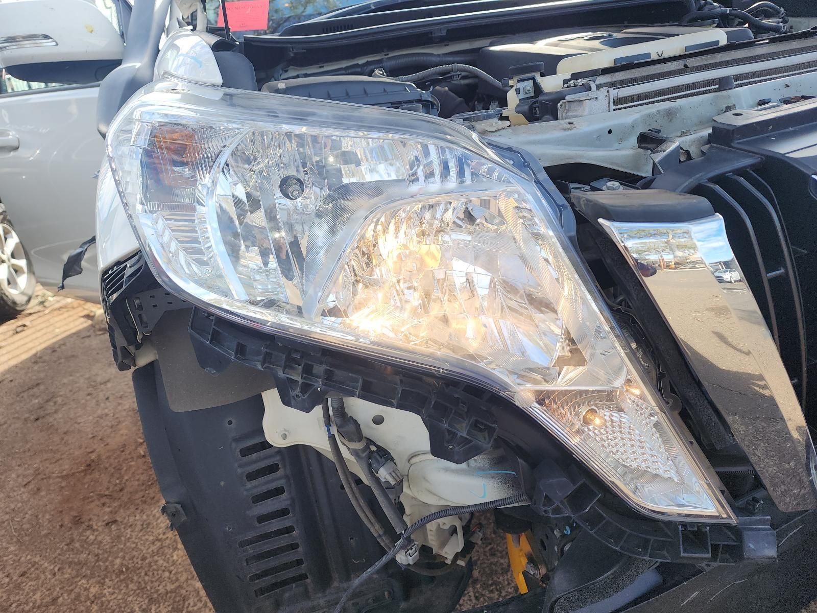Damaged Front End of a Black Vehicle — South West 4WD Wreckers In Harristown, QLD
