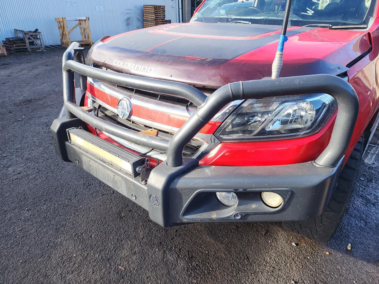Red SUV With a Heavy-duty Front Bull Bar — South West 4WD Wreckers In Harristown, QLD